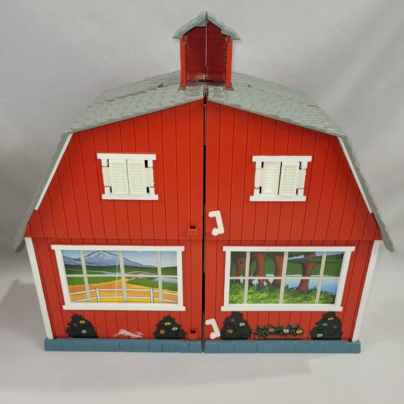 Breyer Red Tr-Fold Horse Barn Stable Folding Doll Playset - Picture 2 of 4